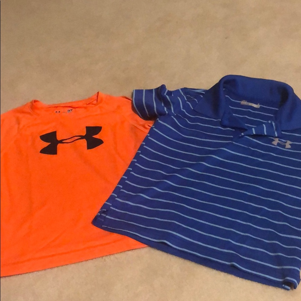 Boys under armour shirts.